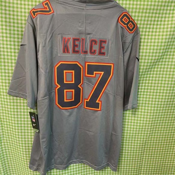 No. 87 Football Jersey NFL Kansas City Chiefs Chiefs Gray Travis Kelce - Picture 3 of 10